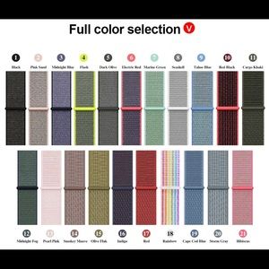 New Apple Watch band indigo 42 44mm velcro nylon